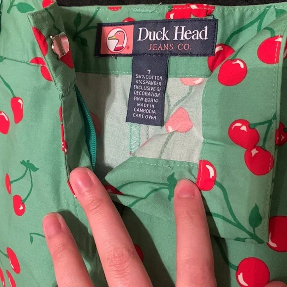 Duck Head Jeans Co. Cherry Skort Sz 7 - Picture 8 of 8